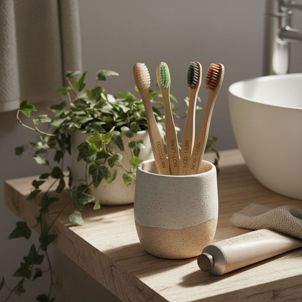 Bamboo Toothbrush Set