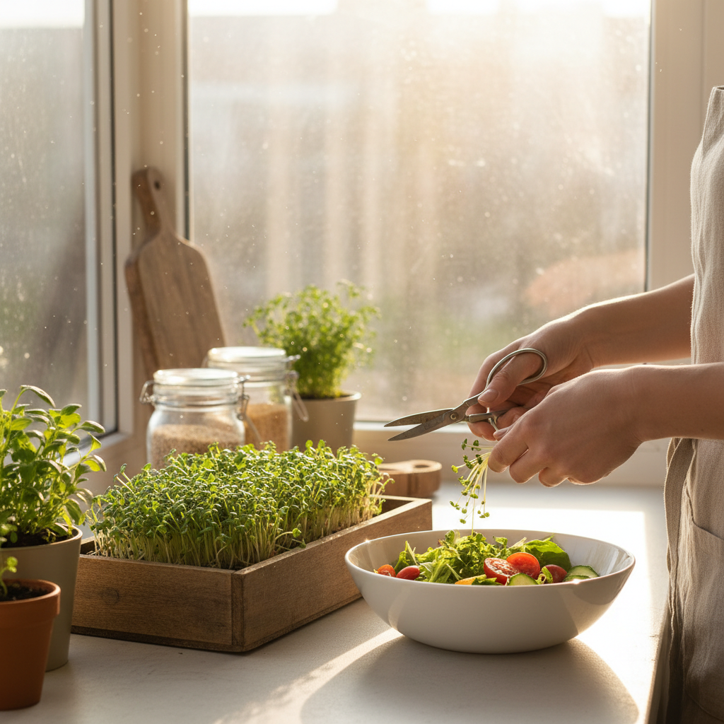 Farm Fresh Microgreens - Lifestyle